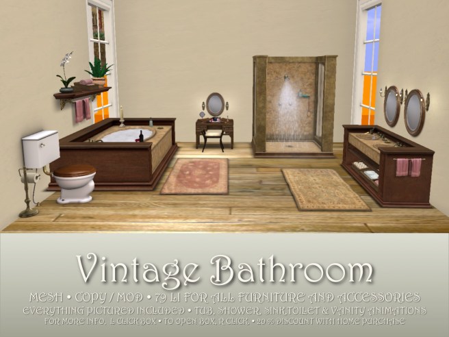 VINTAGE BATHROOM BOX